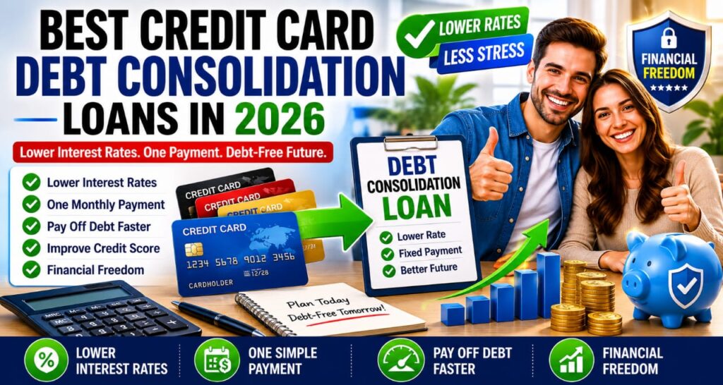 Best Credit Card Debt Consolidation Loans in 2026: Complete Guide to Lower Interest Rates and Pay Off Debt Faster