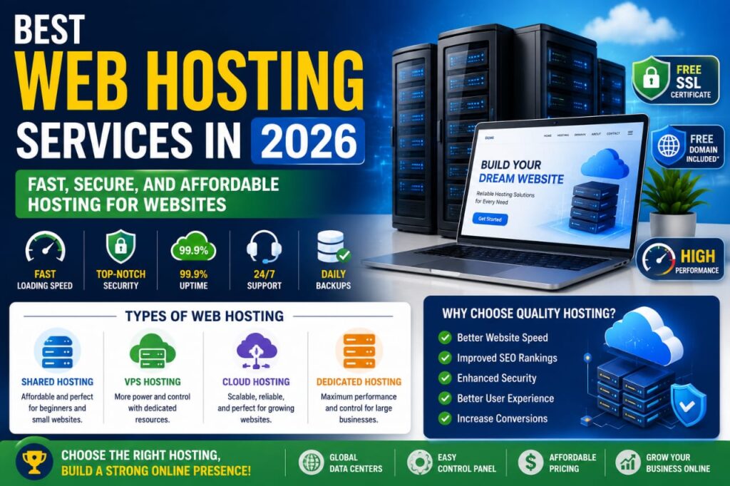 Best Web Hosting Services in 2026: Fast, Secure, and Affordable Hosting for Websites